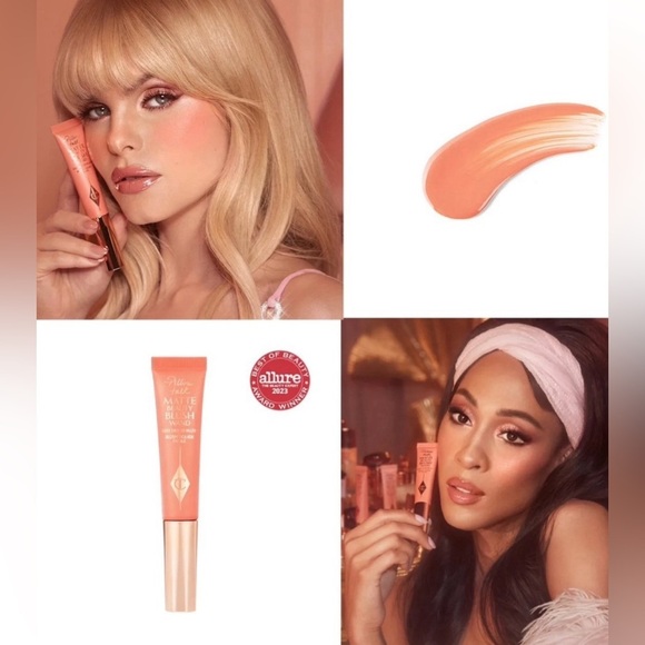 Charlotte Tilbury MATTE BEAUTY BLUSH WAND PILLOW TALK (PEACH POP) 12ml/0.4 fl oz - Picture 3 of 3